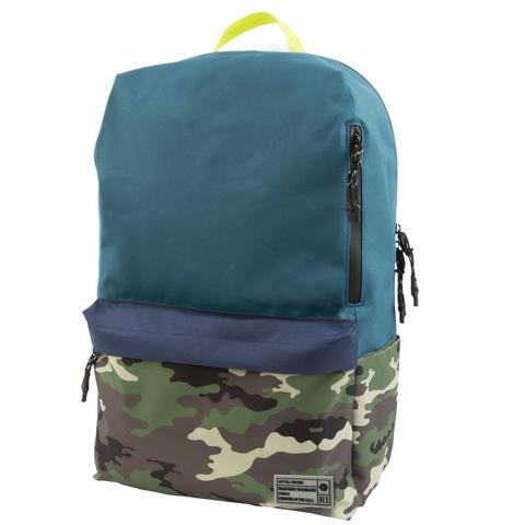 HEX Aspect Exile Camo/Blue Backpack, front view
