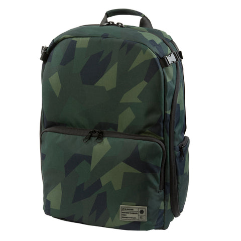 HEX Ranger Clamshell Camo DSLR Backpack, front view
