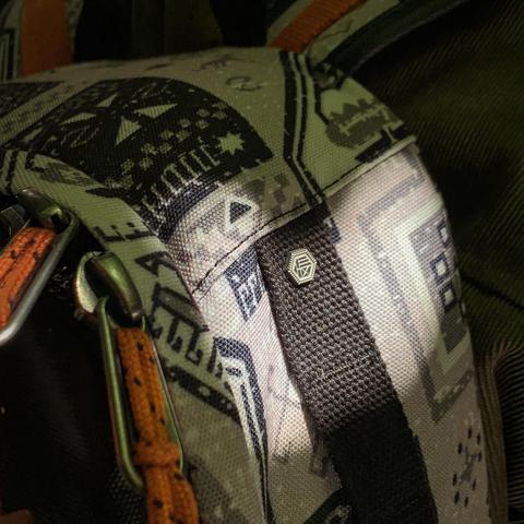 HEX Adventure Armenia 20L Day Pack, close up of multicolored fabric pattern