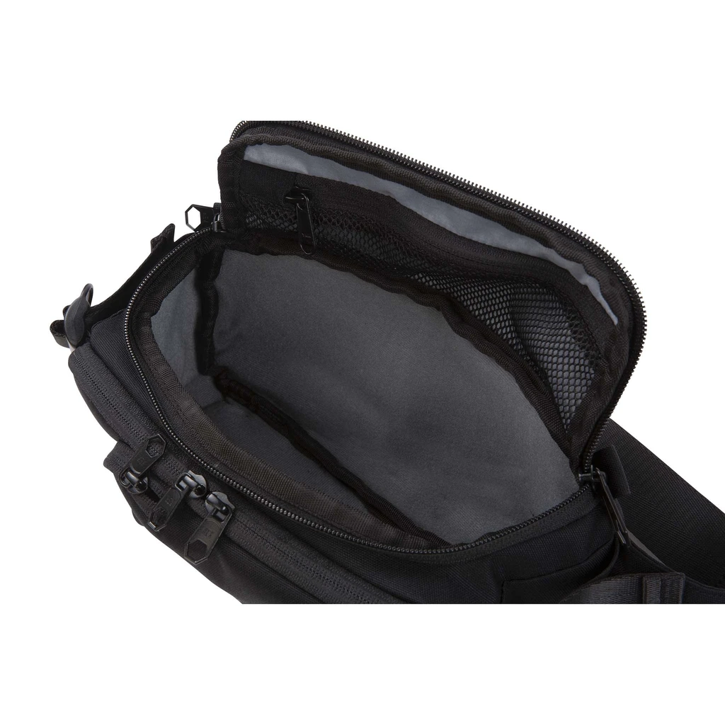 HEX Ranger DSLR Mini Sling, Black, top view of main compartment