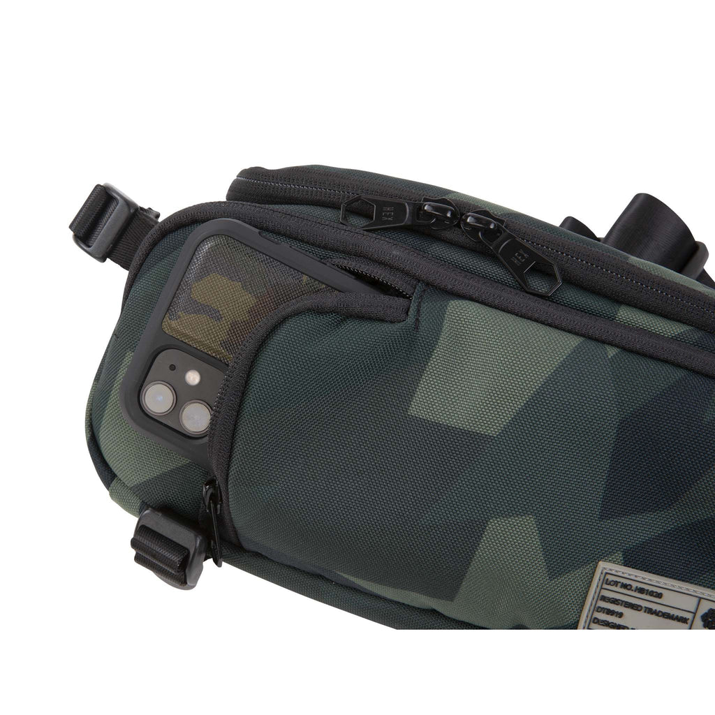 HEX Ranger DSLR Mini Sling, Camo, phone storage compartment